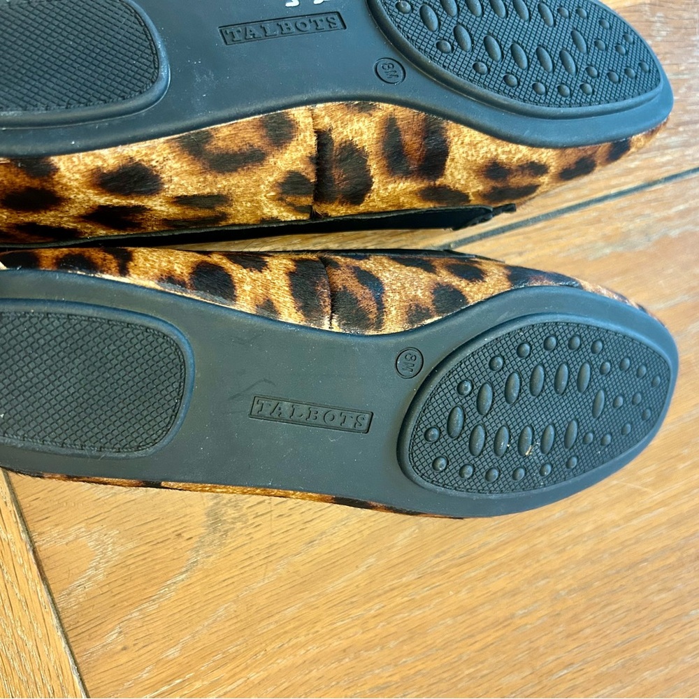 Talbots Francesca Leather Calf Hair Driving Moccasins - Picture 5 of 6